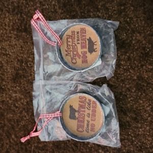 Christmas tree country jar lids ornaments